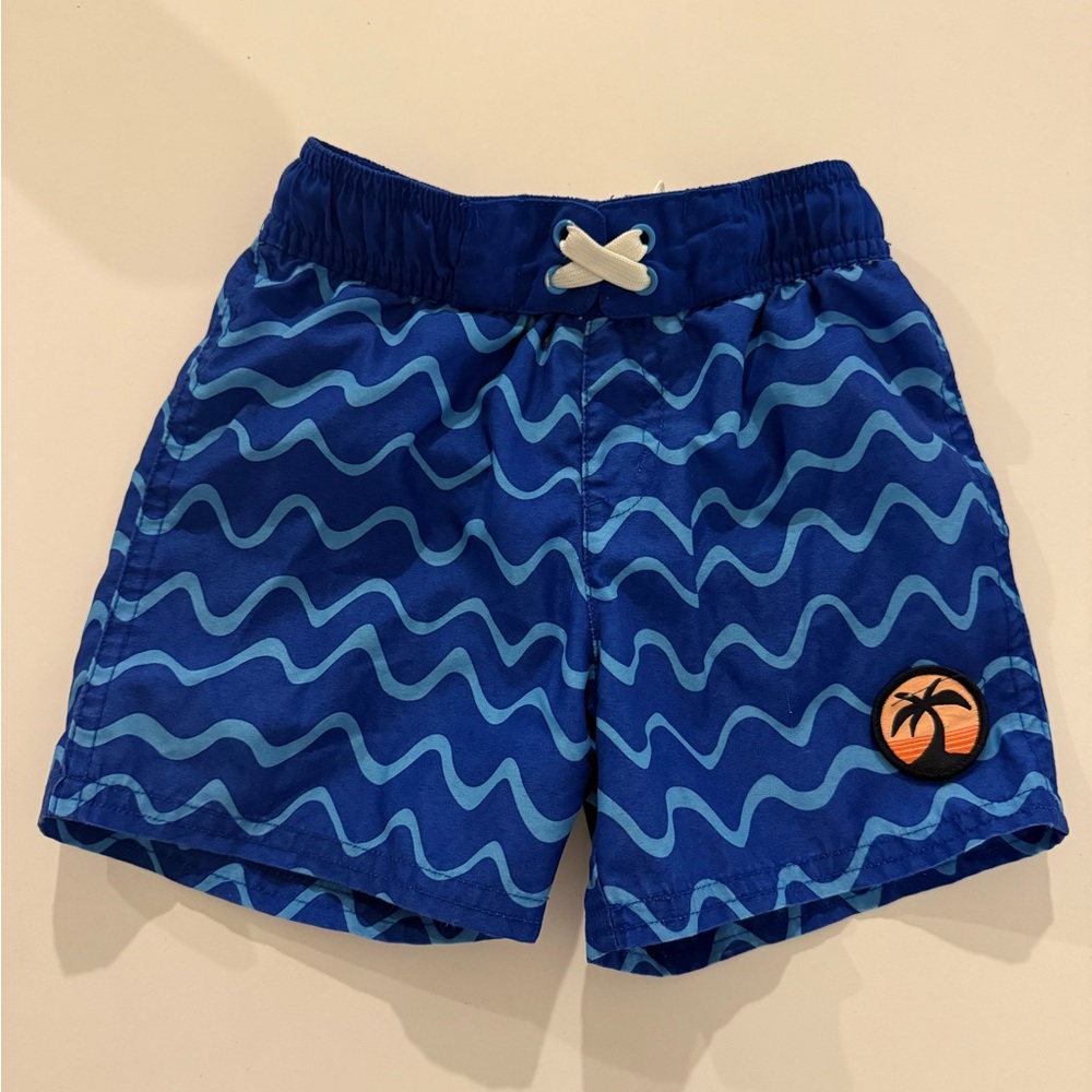Cat & Jack Blue Wave Swim Trunks